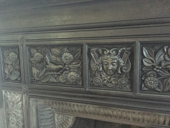 Fireplace polished