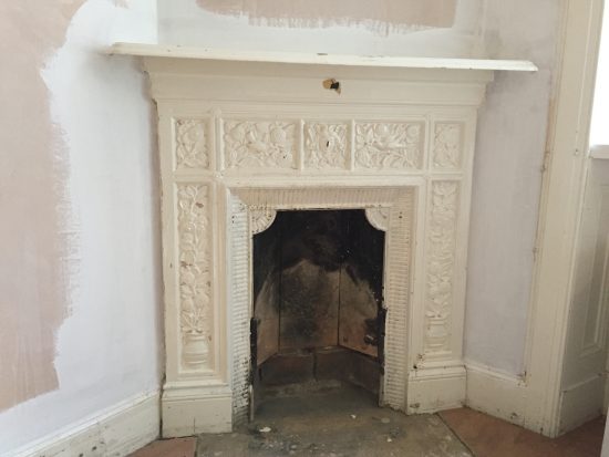 Fireplace unstripped